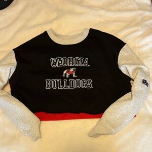 Georgia Bulldogs Black and Gray Sweatshirt